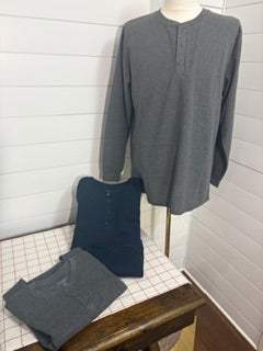 Mens Long Sleeve Button