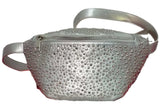 Edgy studded fanny pack sling bag with adjustable strap for hands-free wear